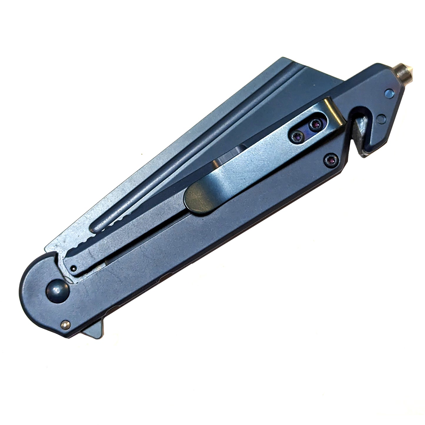 8.25" Frame Lock Pocket Folding Knife with Stainless steel handle with G10 insert. For everyday carry and outdoor activity tool Knife