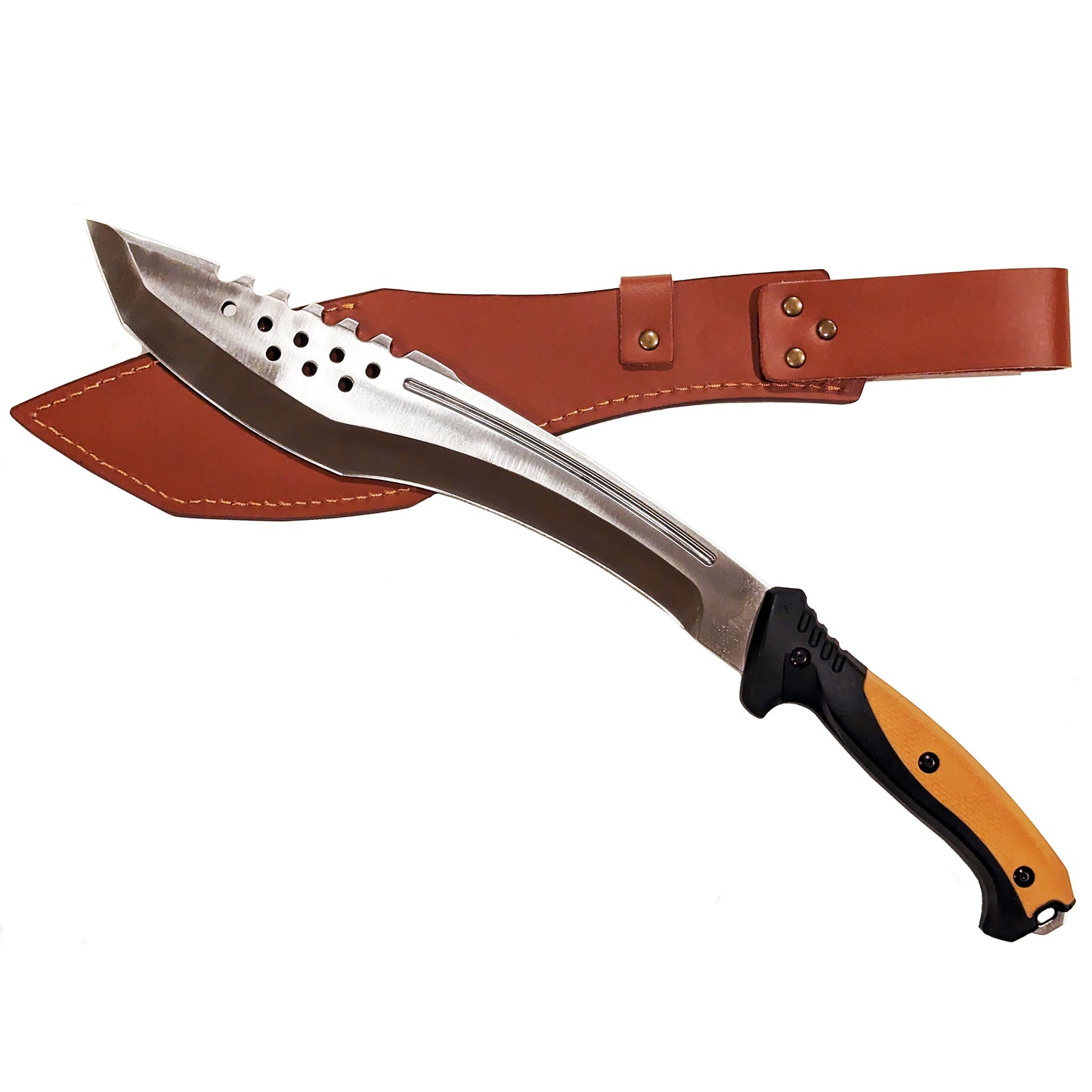 18.75" Heavy Duty Kukri Style Full Tang Machete with ABS Handle. for Outdoor Camping Purpose