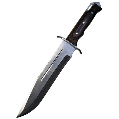 14.25" Hunting Knife with 3.5mm Thickness and 3Cr13 Stainless Steel Full Tang Blade.